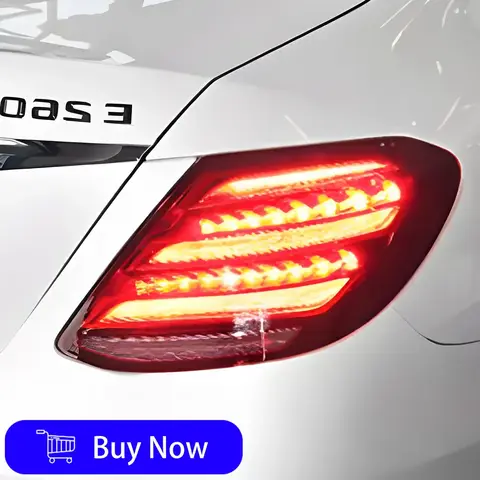 벤츠 E 클래스 W213 E200 E260 E300 2016-2020 자동 백 램프 어셈블리 업그레이드 LED 동적 깜박임 신호등 액세서리