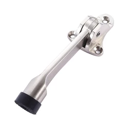 Foot Operated Kickdown Door Stop One-touch Flip Door Holder Rubber Buffer Home Door Mounted Stopper Anti-collision Drop Shipping