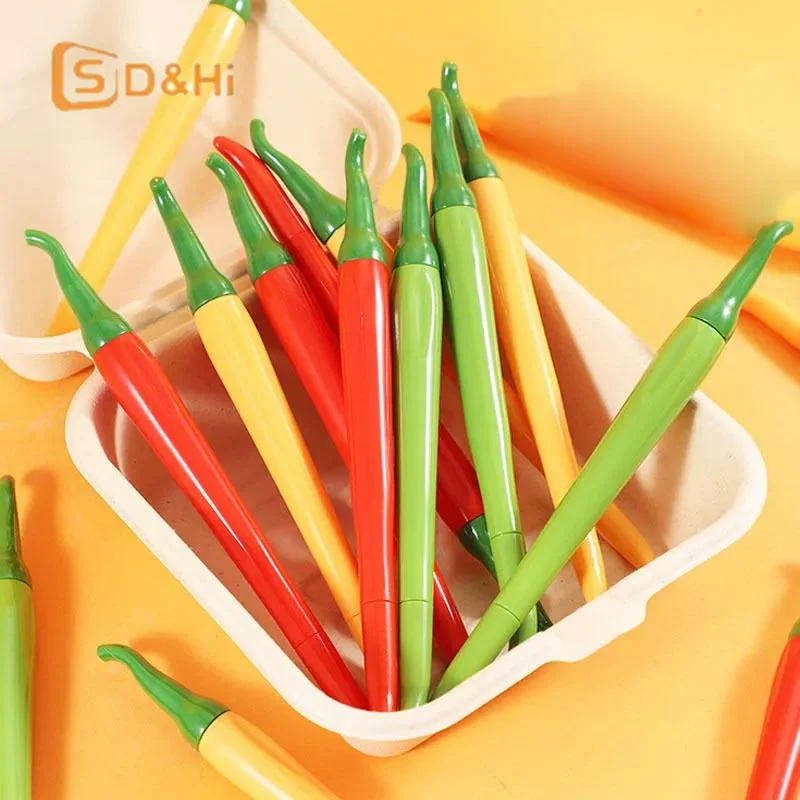 Cayenne Pepper Series Gel Pens 3/5Pcs  Realistic Design Smooth Writing Pen for School Office Desk view 5