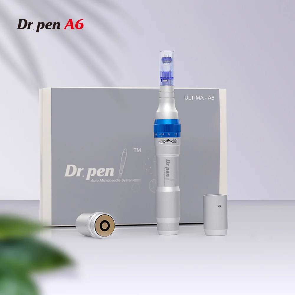 Original Dr pen A6 Electric Dermapen Professional Microneedling Stamp Device With Rechargeable Battery For Facial Skin Car