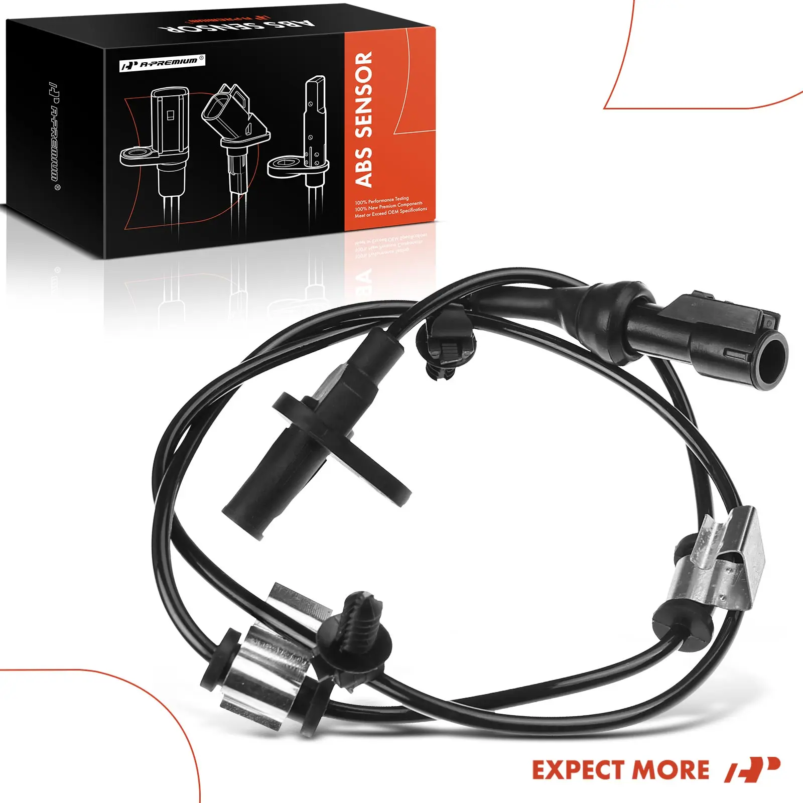 A-Premium Rear Passenger Side ABS Wheel Speed Sensor for Ford Edge 2007-2010 Lincoln MKX 2007-2010 7