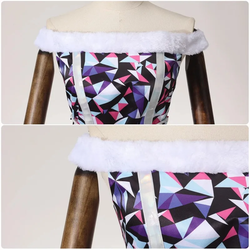 فستان الهالوين آبي بومينابل التأثيري للفتيات الوحش للعب الأدوار أنيمي مدرسة عيد الميلاد حفلة سنو وومان آبي أزياء المسرح