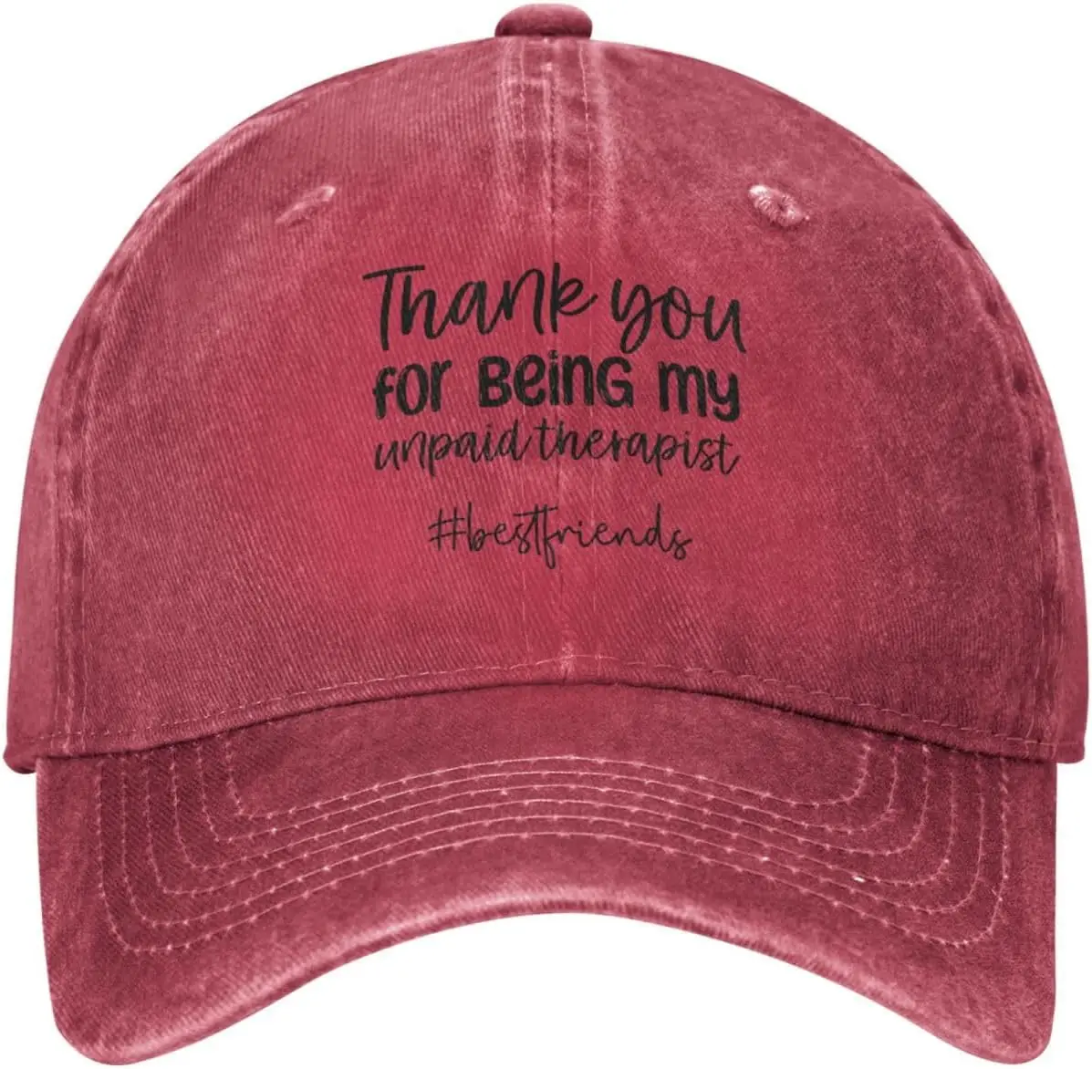 Funny Hat Thanks You for Being My Unpaid Therapist Hat Women Baseball Caps Vintage Hat