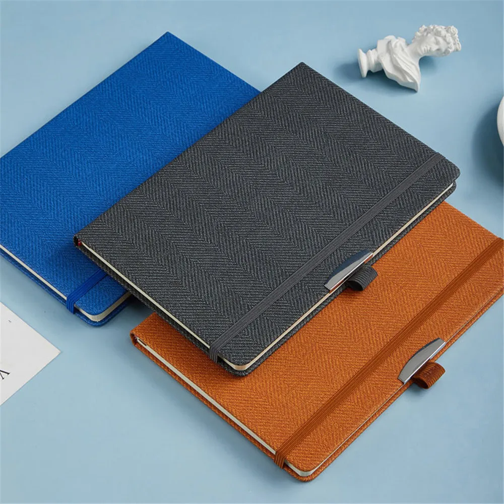 Notebooks And Journals A5 Notepads Diary Agenda Weekly Planner Writing Paper Retro Hard Leather Notebook With Elastic Buckle