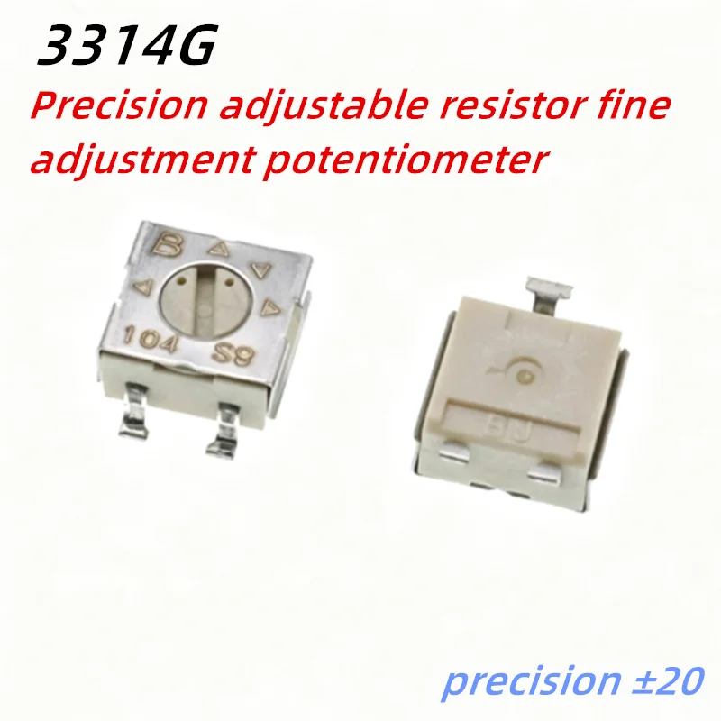 10PCS 3314G Precision adjustable resistor fine adjustment potentiometer 3314 20R 50R 100R 200R 500R 1K 2K 5K 10K 20K 50K 100K 1M