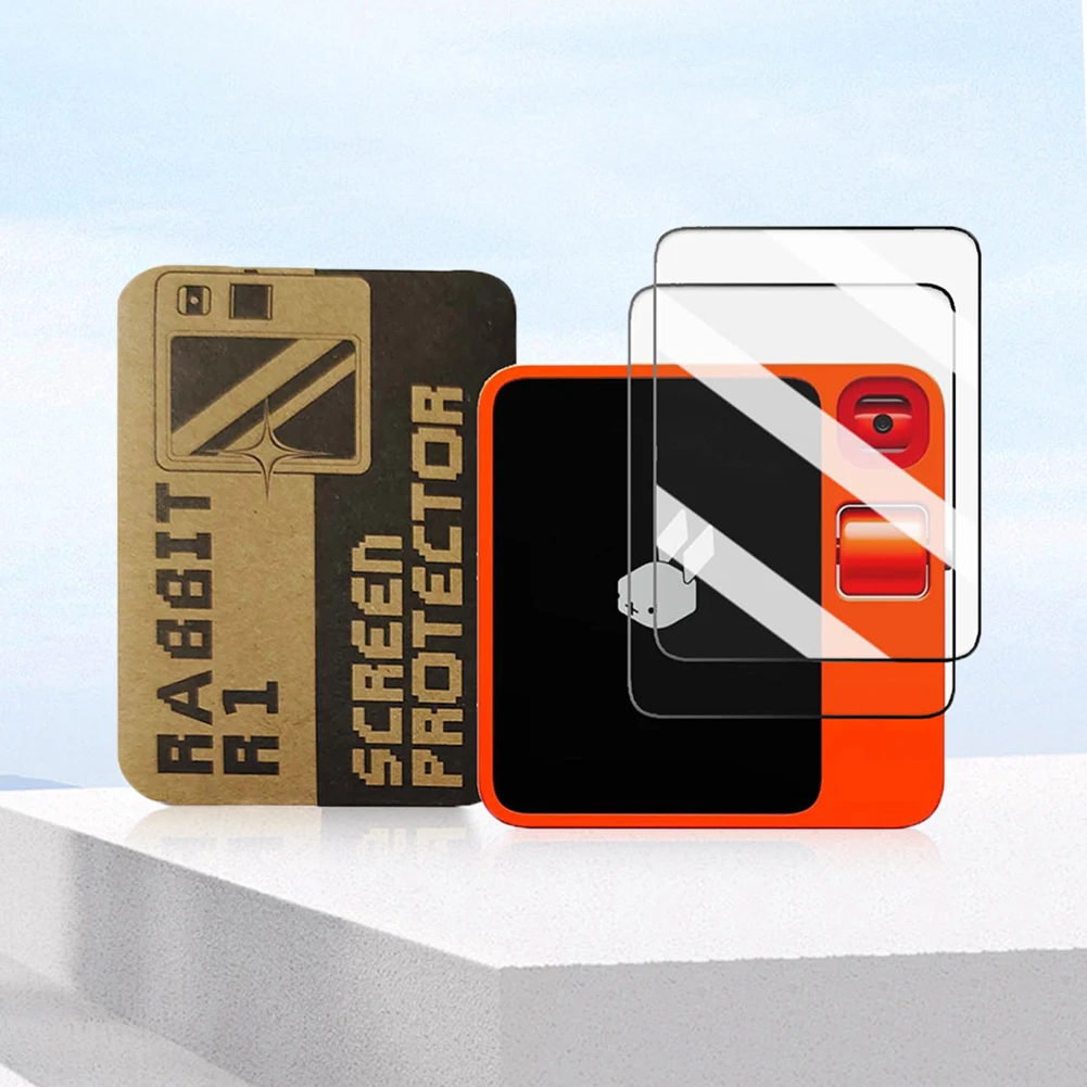 2 حزمة واقي للشاشة الزجاجية فيلم 2.88 بوصة تغطية كاملة شفافة فائقة الدقة مضادة للخدش لجهاز أرنب R1 AI 2024 #2