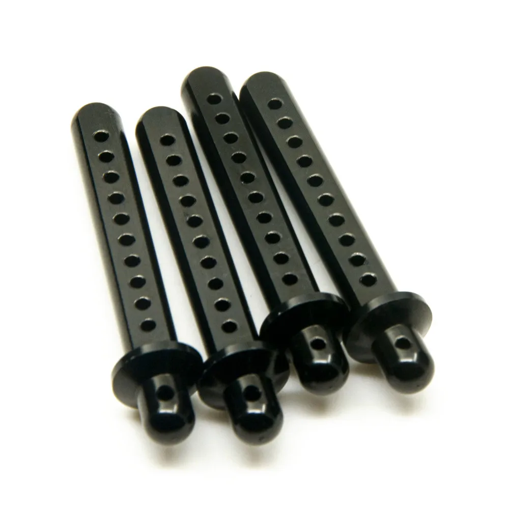 MIBIDAO 4 pezzi in lega di metallo Car Shell colonna corpo Post supporti per Axial SCX10 1/10 RC Crawler modello di auto parti aggiornate accessori