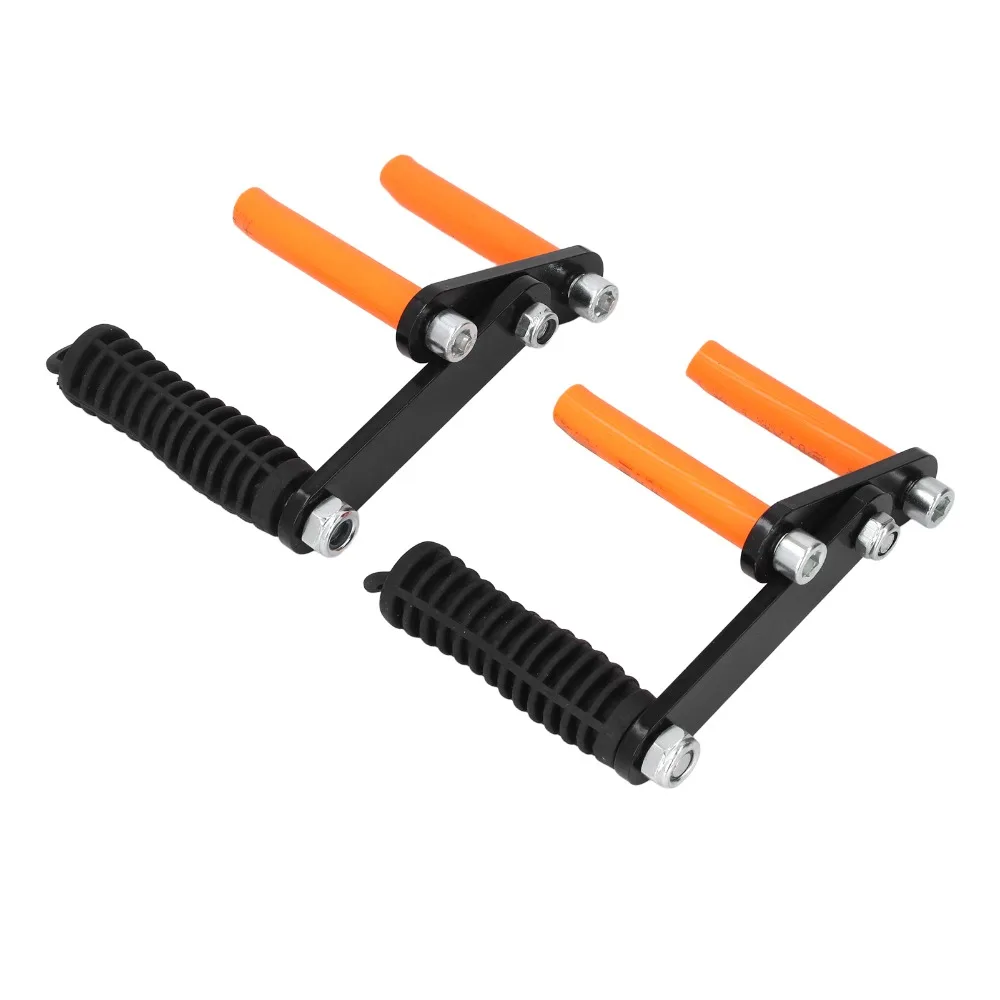 2Pcs 420 Stainless Steel Plywood Carrier Tool 5mm Steel Plate 115kg Load Capacity Glass Drywall Carrying Tool 53mm Opening Black