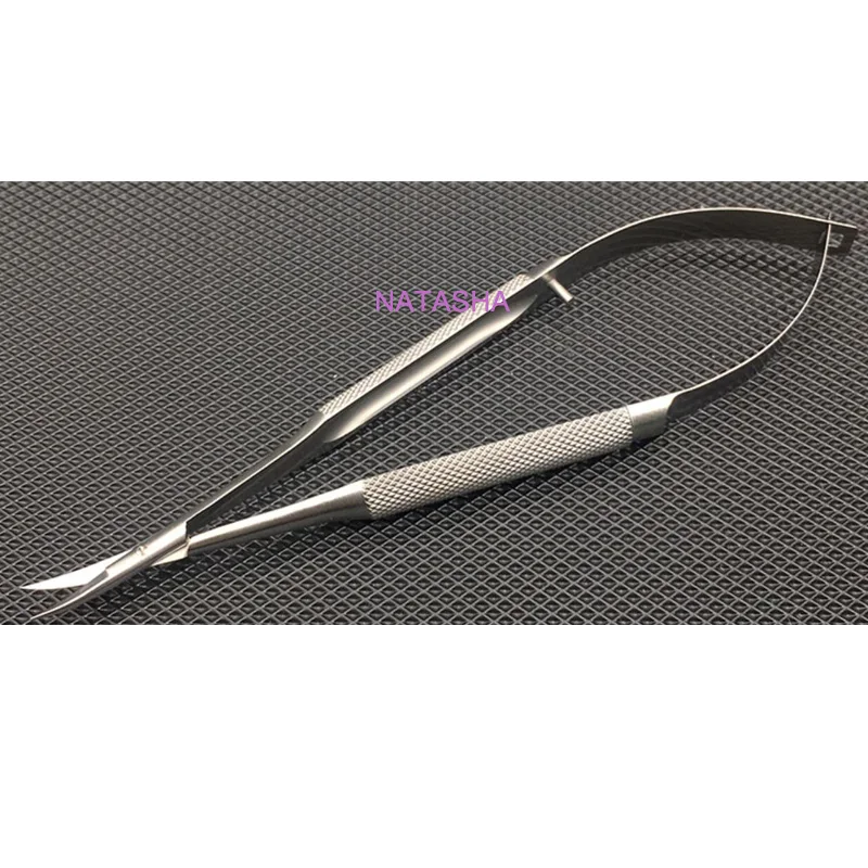 12cm bend head micro Cornea scissors Hand tool Surgery stainless steel Ophthalmic Instruments high quality