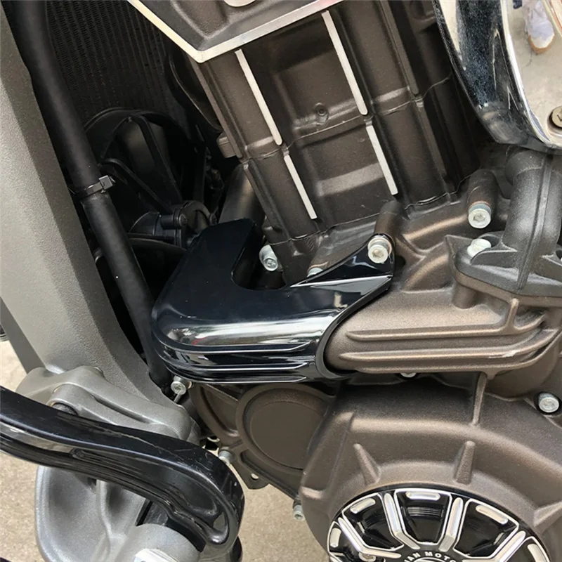 

Engine Coolant Hose Trim Cover Cooling Fluid Pipe Protection Motorcycle For Indian Scout 2015-2023 Silver
