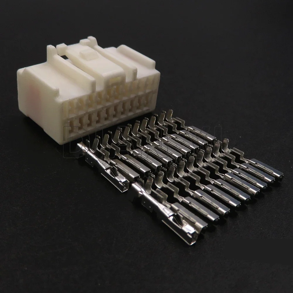

1 Set 20 Way AC Assembly Car Accessories Auto Plastic Housing Unsealed Socket With Terminal Automobile Wire Connector