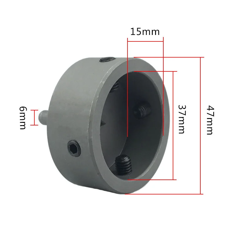 Small Lathe with Four Jaw Chuck Chuck Head for Fixing Long Strip Wood with A Micro Ejector Pin