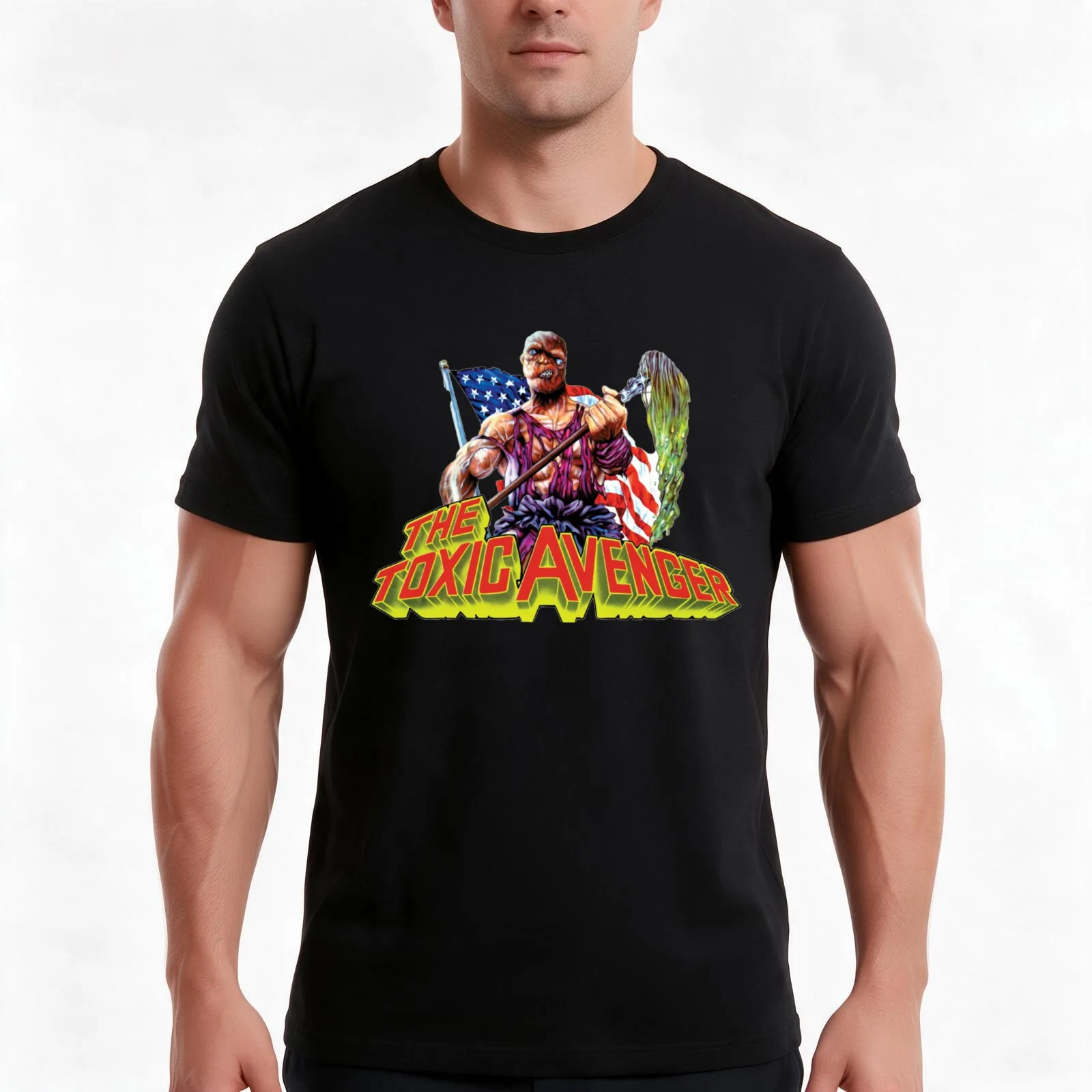Camiseta de los Vengadores Tóxicos, camiseta de algodón para uso diario en verano, camisetas de estilo urbano de corte amplio, estampado gráfico de estilo vintage, manga corta y corte holgado.