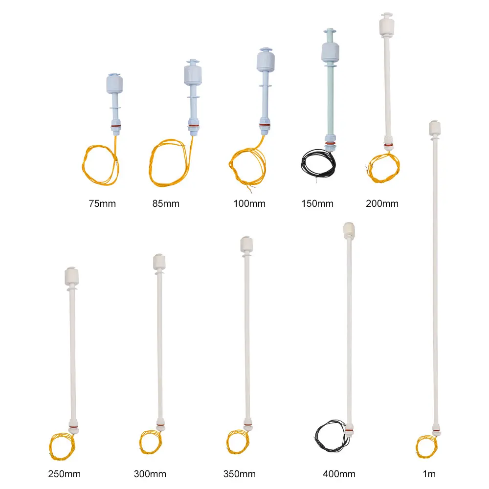10W Water Level Sensor Horizontal Float Switch Liquid Level Switch Liquid Level Sensor Controller Low Pressure PP Ball
