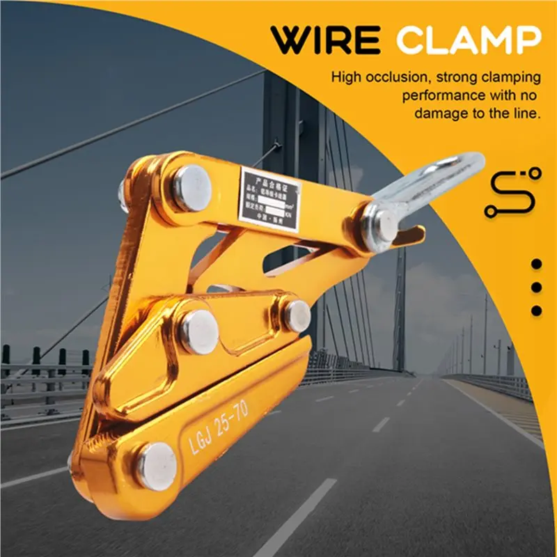 FAST-Wire Clamp Cable Wire Rope Grip Puller Pulling Electrical Insulated Wire Tensioner