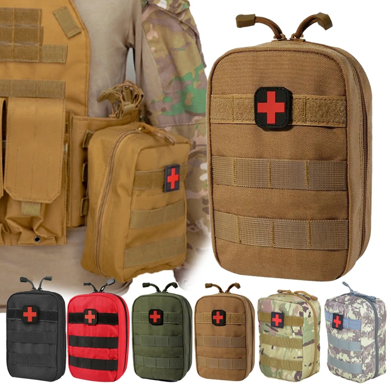 Camping Bag Survival First Aid Kit Bag Medical Waist Pack Emergency Travel Camping Oxford  Molle Pouch