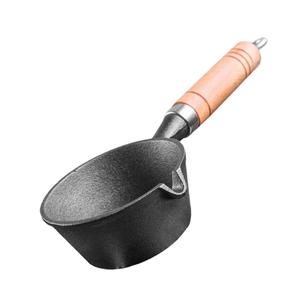 Mini Hot Oil Pan Kitchen Butter Heating Pot Pancake Cooking Utensils Deep Frying Iron Fryer Gadget Cast Burning Baby