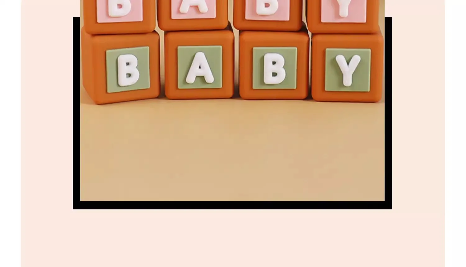 BABY-Würfel, Kuchendeckel, 3D-Buchstaben, Baby-Blöcke für Kinder, 1. Geburtstag, Bären-Thema, Kuchendekoration, Babyparty, Partyzubehör – Detail 4