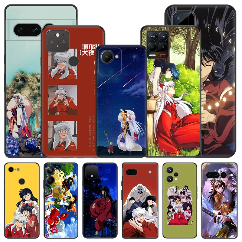 Soft Phone Cases For Pixel 8a 7a 6a 7 6 8 Inuyasha Anime Sesshomaru Honor X8b X9b X7b 70 90 X6 X7 X8 X9 Magic5 Black Matte Cover