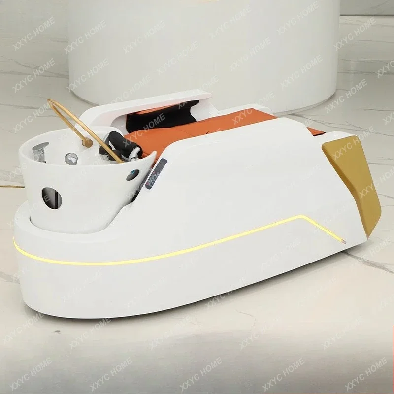AA Automatic intelligent electric massage shampoo bed, special massage bed with water circulation for hair salon in barber shop