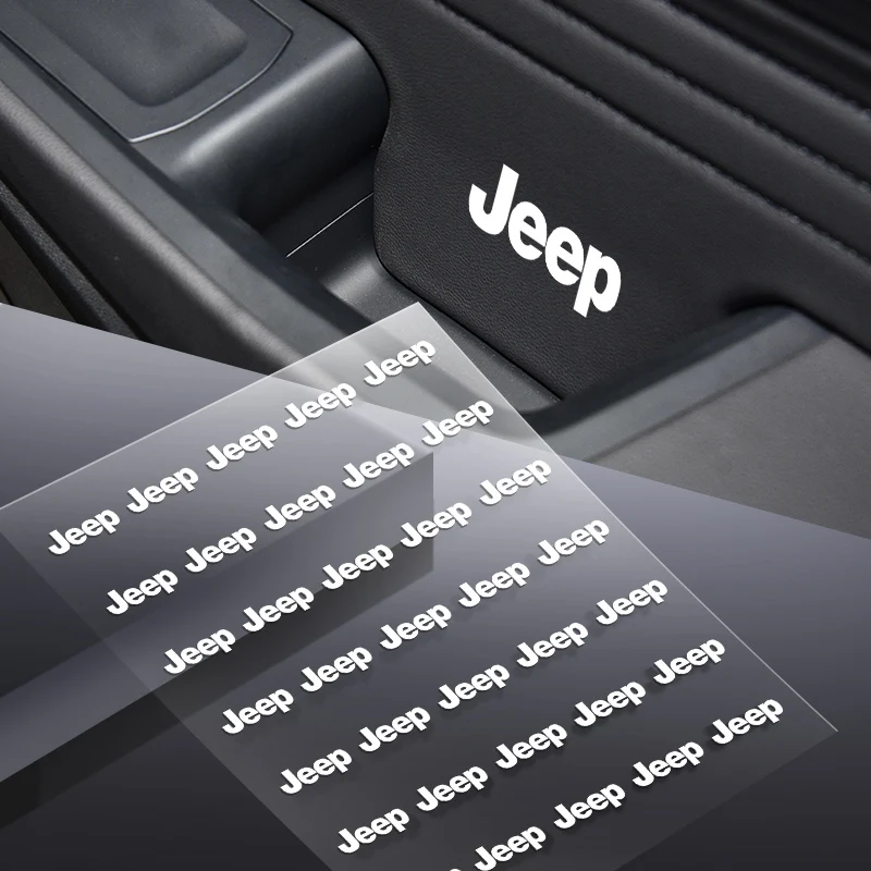 

Car Decoration Sticker Window Wiper Rearview Mirror Sticker For Jeep Grand Cherokee Wrangler JK Gladiator Compass Renegade Wagon