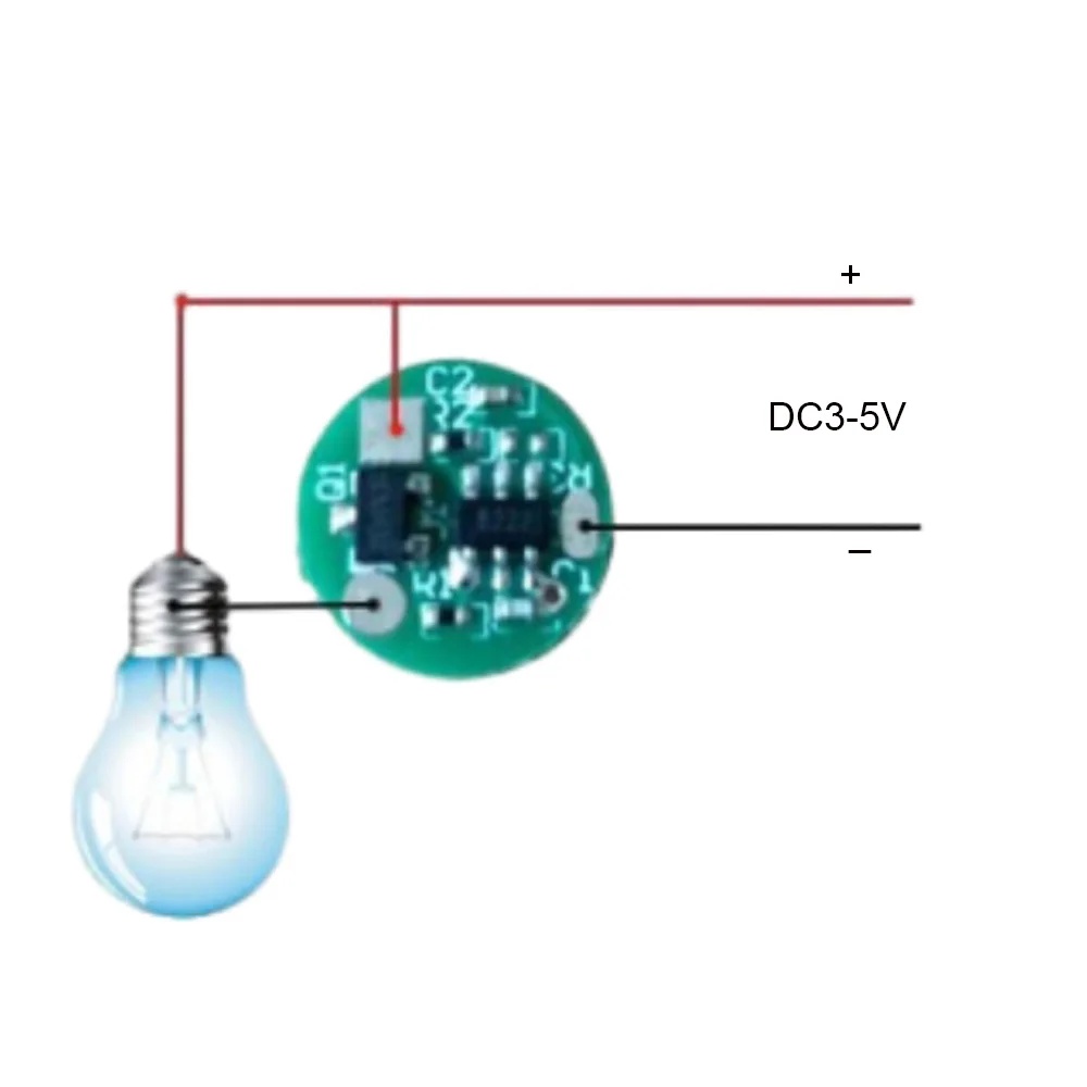 DC 5V aanraaksensorschakelaar USB-aangedreven 10 mm Mini DC duimlichtspiegel LED-spiegel koplamp aanraakschakelaar 15W aanraakdetectieschakelaar