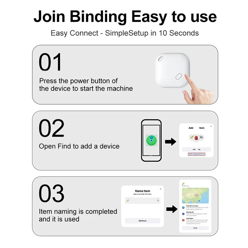 Mini Pets Tracker With Find My For Smart Locator Cat Anti Lost GPS Track Finder Dog Bluetooth Tag Child Bag Wallet Key