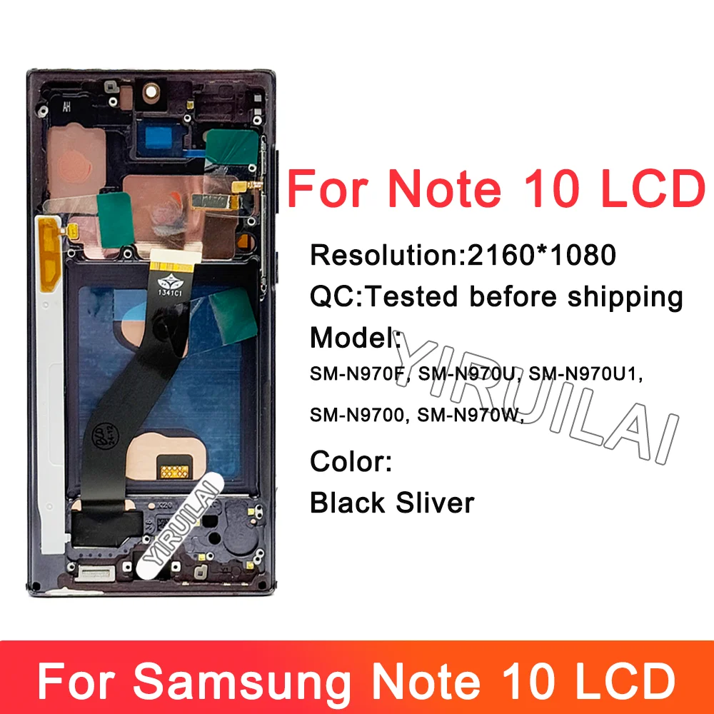 TFT For Samsung Note 10 LCD Display Touch Screen Digitizer Replacement for Note 10 SM-N970F SM-N9700 Display Department