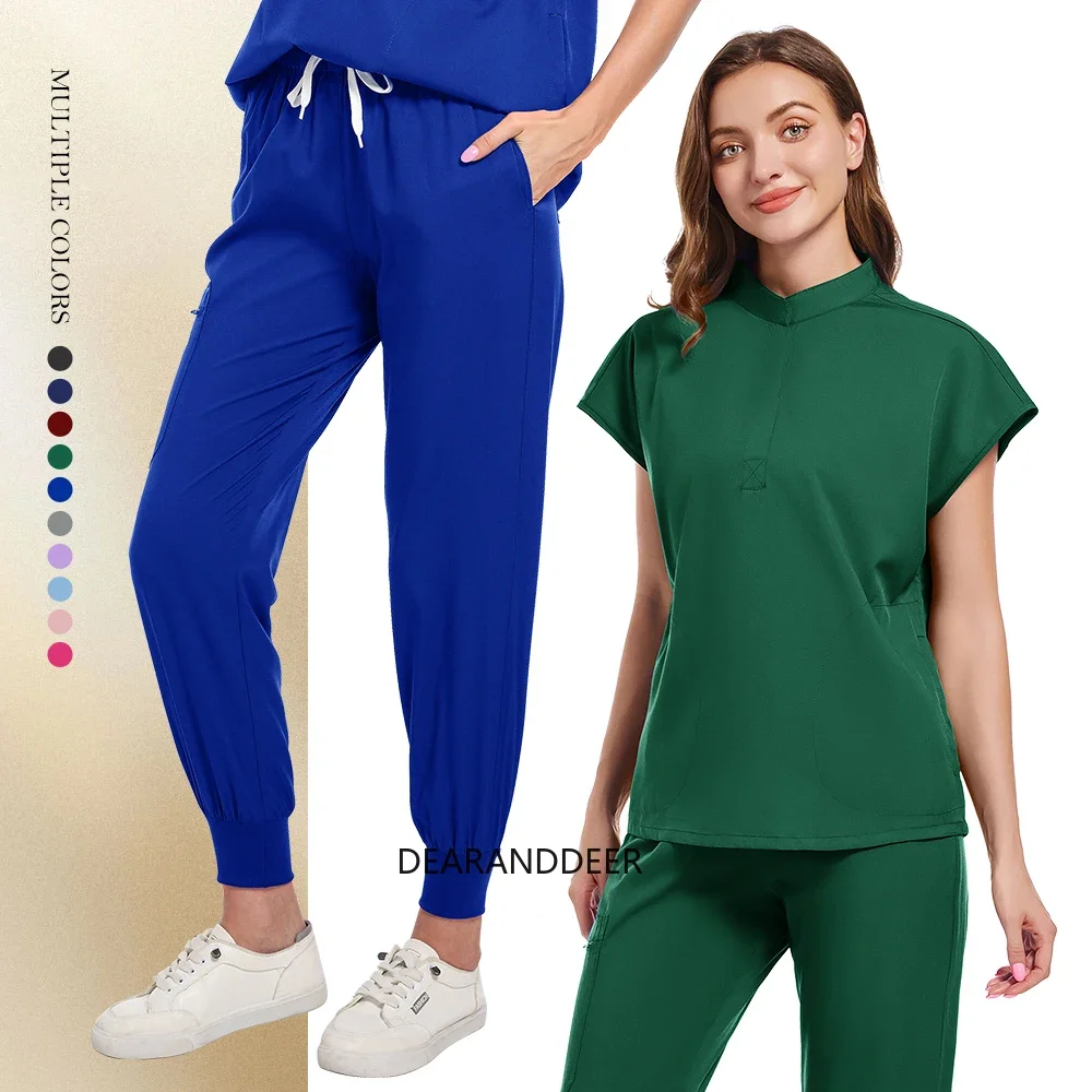 Uniforme de travail de dentiste pour hommes et femmes, chemise et pantalon cliniques, vêtements de soins médicaux pour médecins généraux, vêtements de beauté, ensemble chirurgical