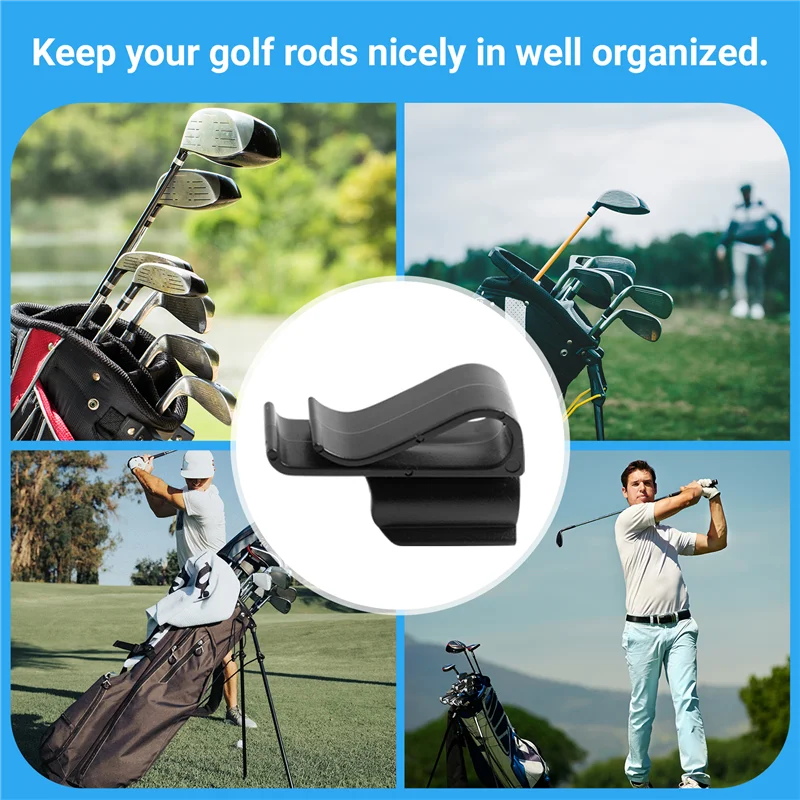 ABHS-15Pcs مشبك حقيبة الجولف على حامل مشبك المضرب وضع منظم علامة كرة النادي