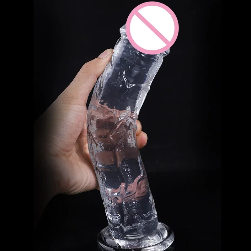 Consolador de gelatina realista para mujer, consolador con ventosa de pene grande, masturbador femenino, estimulador de clítoris, Juguetes sexuales
