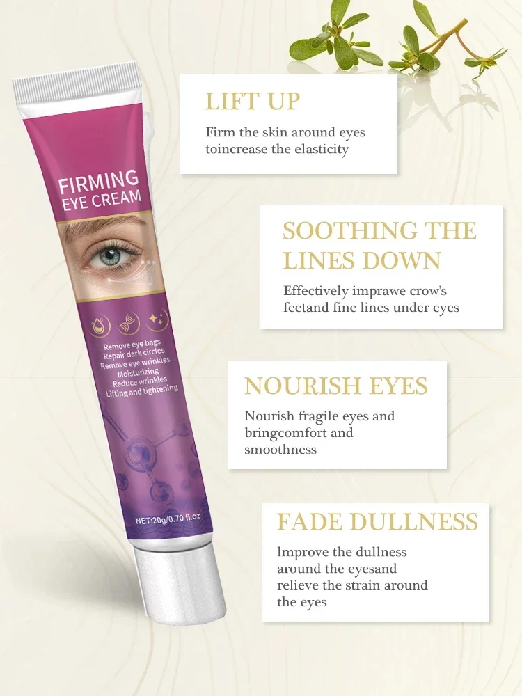 Firming Eye Cream Anti Wrinkle Removes Eye Bags Fine Lines Dark Circles Moisturizes Eye Care