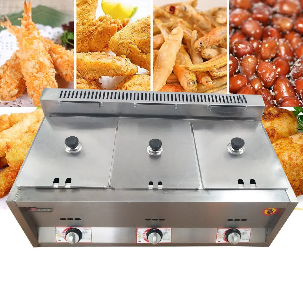 Imagem -02 - Fritadeira a Gás para Catering Food Warmer Mesa de Vapor para Restaurante Buffet Fritadeira de Poços para Uso Doméstico e Cozinha Pan