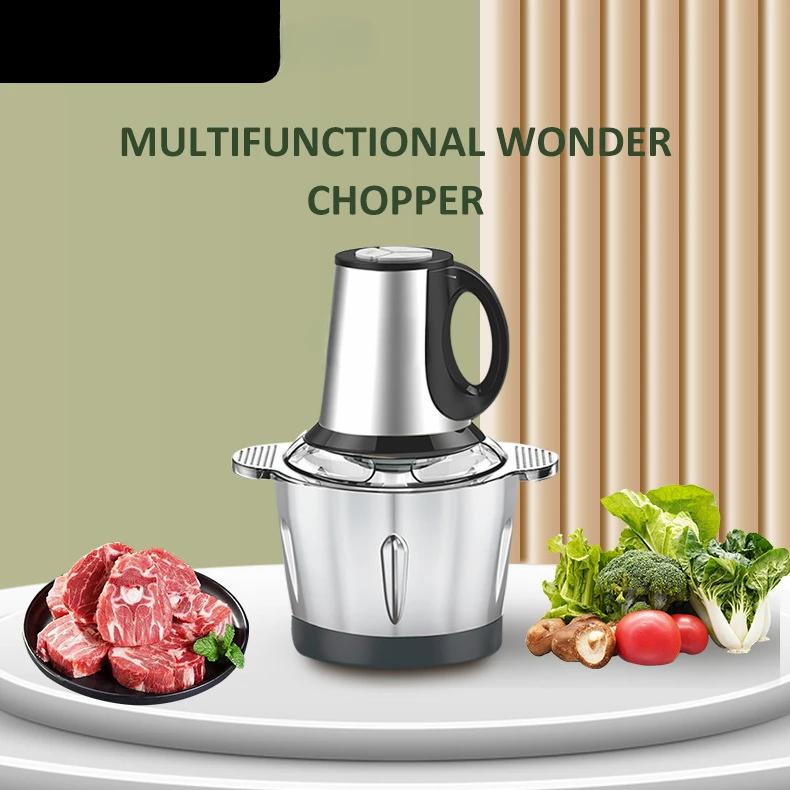 7011NEW Mixer Electric Household 3L Meat Grinder Vegetable Cutter Kitchen Multifunctional Cooking Machine