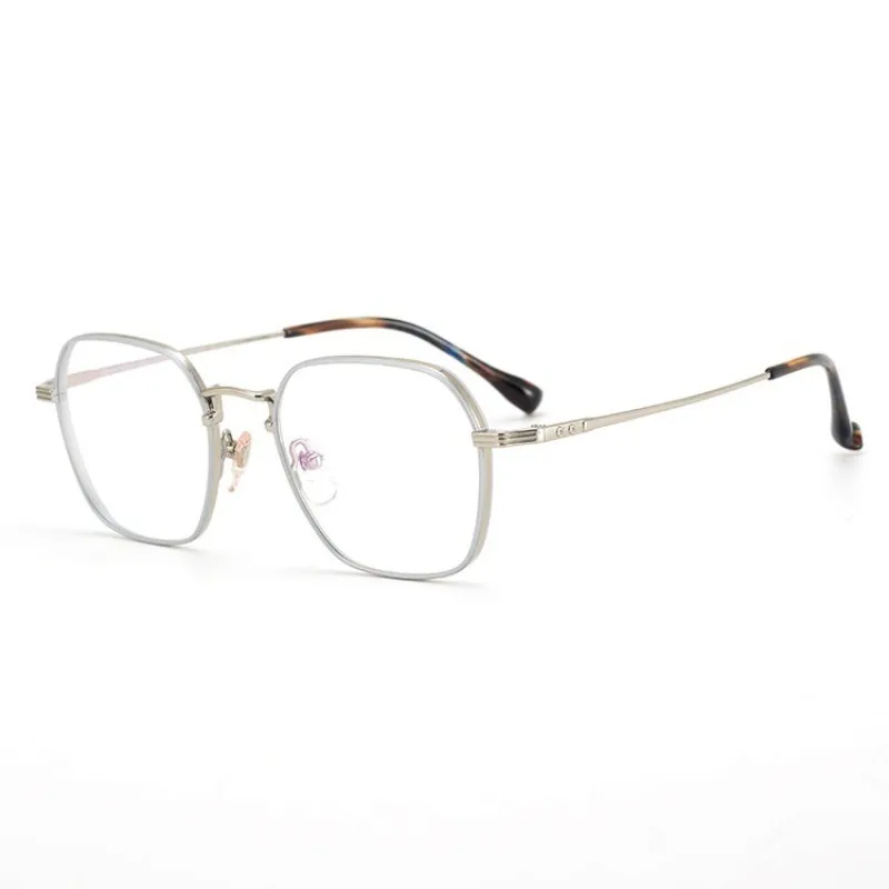 

Japanese handmade hexagonal edge myopia glasses frame ultra-light pure titanium glasses frame