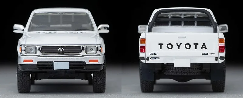 TOMYTEC TLV 1/64 LV-N256b Hilux 4WD Pick Up Double Cab SSR White 1991 Die-cast alloy car model  display gifts