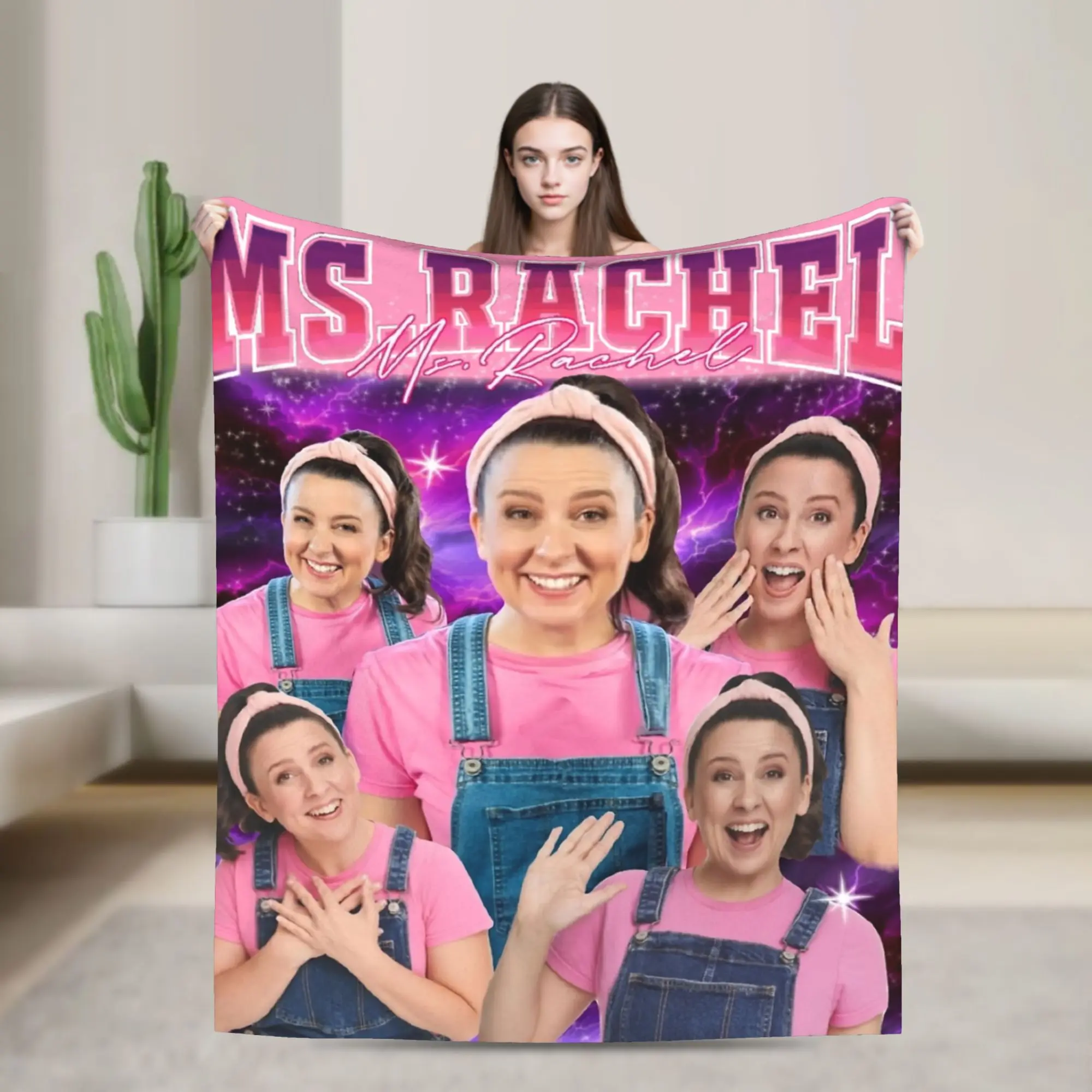 السيدة راشيل 90s البطانيات الفانيلا الصيف المحمولة فائقة النعومة رمي بطانية للمنزل المفارش في الهواء الطلق