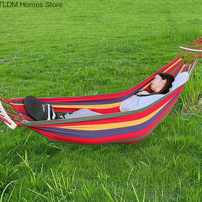 

Backyard Hanging Bed Swing Hammock Adults Children Double Swing Fabric Recliner Salon De Jardin Exterieur Outdoor Furniture