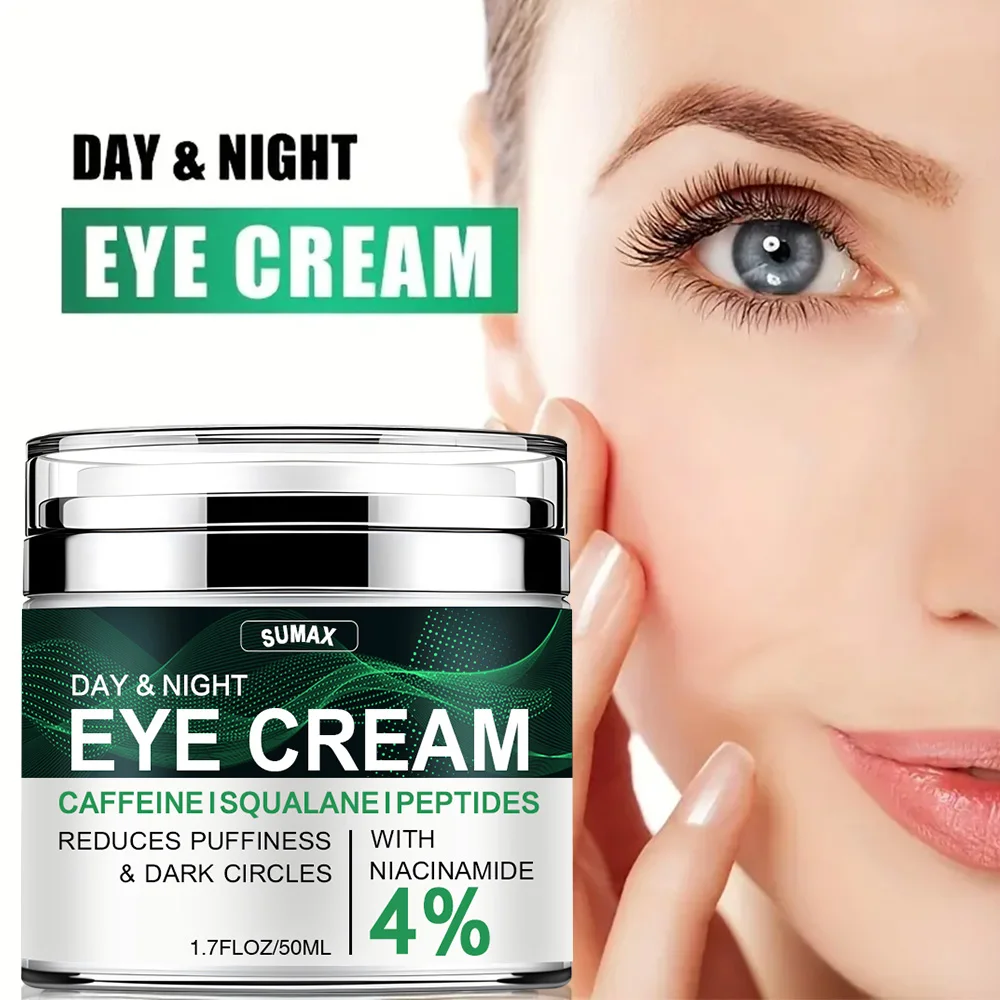 Crema de Retinol para ojos, 50ml, día y noche, antiojeras, reparación de hinchazón, cremas hidratantes reafirmantes, productos para el cuidado de la piel de los ojos