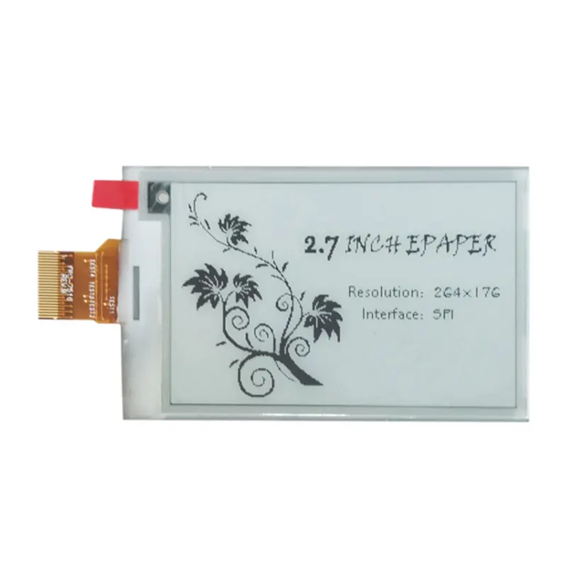 E-ink Screen SPI Serial Port 264x176 2.7 Inch Black And White epd Electronic Paper Display SPI Interface Electronic Ink Screen