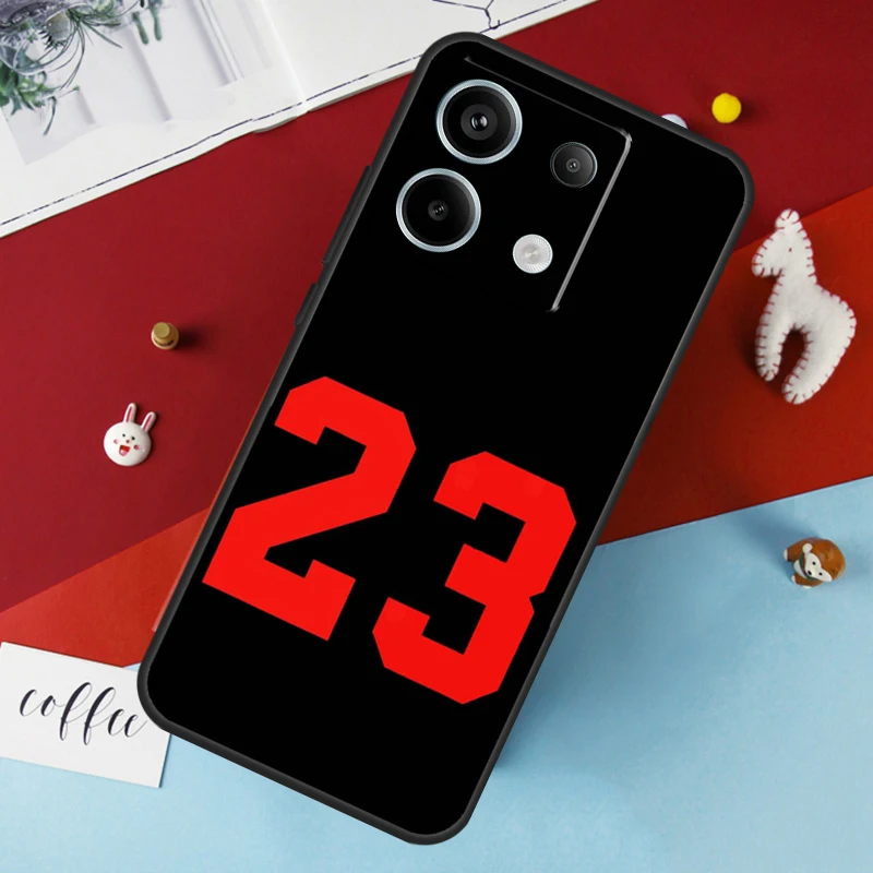 Basketball Number 23 Case For Xiaomi Redmi 13C 12C 10C 9C 10A Redmi Note 11 9 10 12 13 Pro 9S 10S 11S 12S Cover