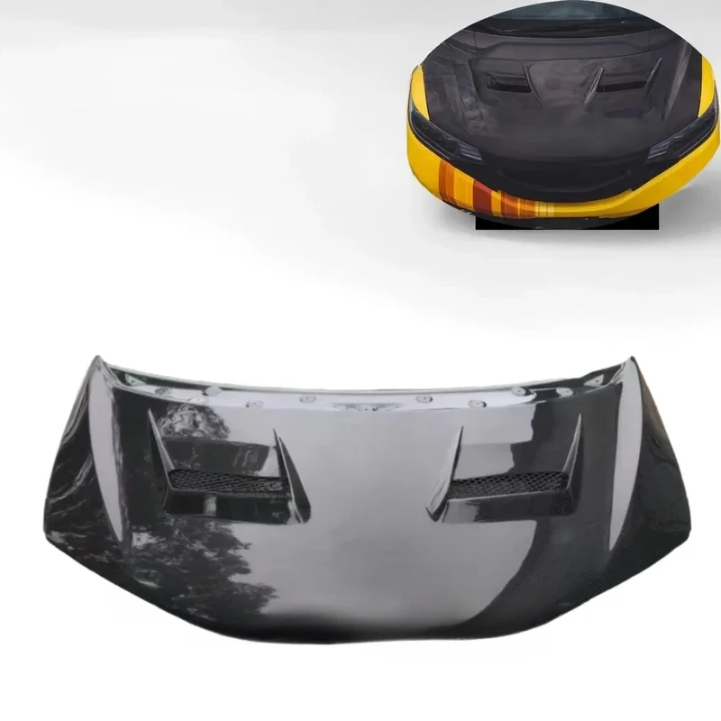 

For Honda Fit Jazz GK5 2014-2018: High Quality Carbon Fiber Hood Lightweight High Strength Auto Body Part