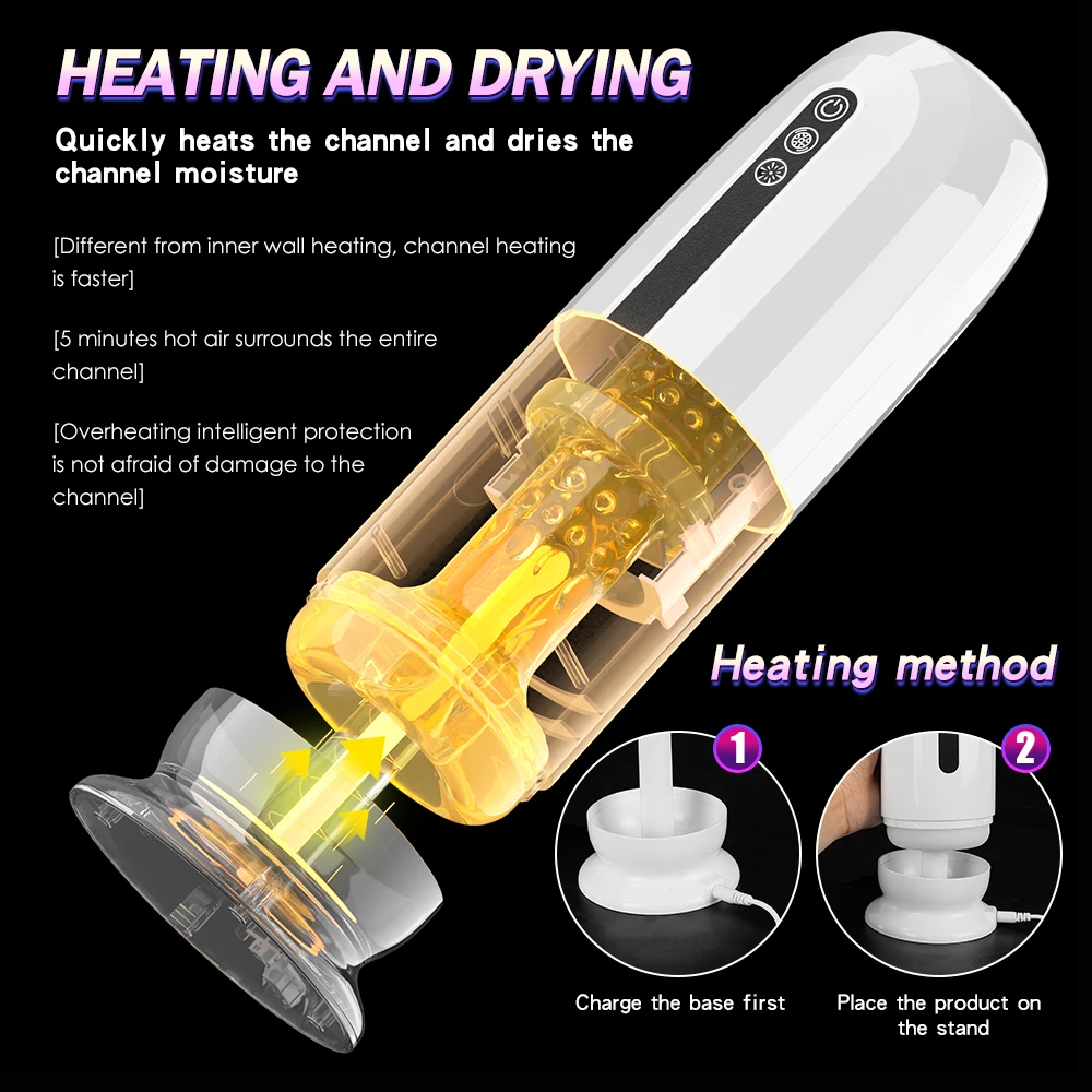 HESEKS Automatic Vagina Masturbator For Men Wearable Adjustable Penis Massager Male Bowjob Real Sex Robot Sucking Machine 18+