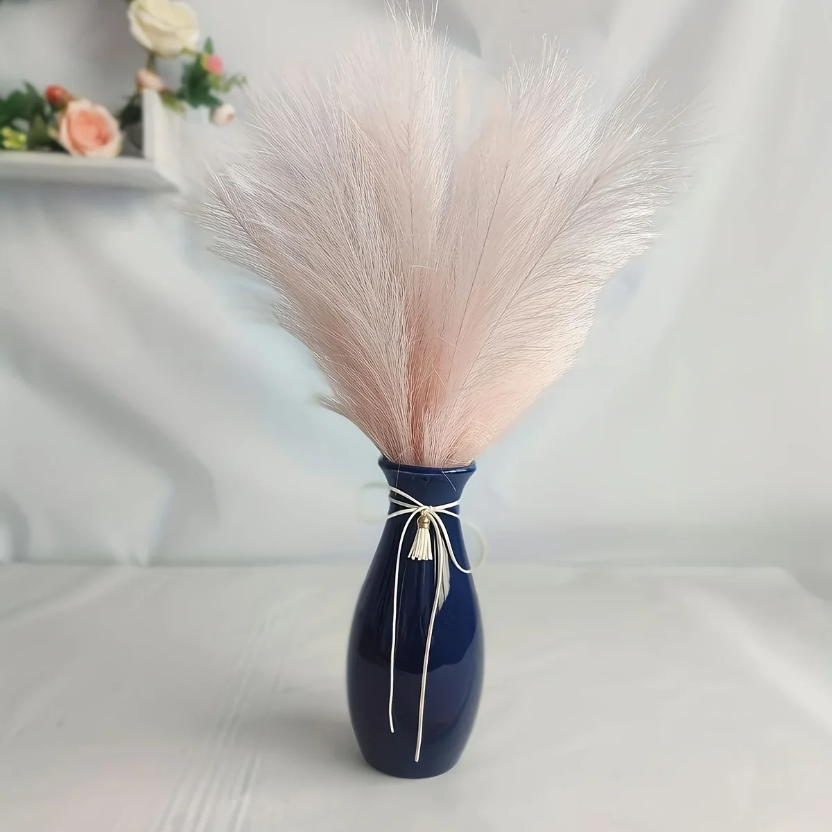 3pcs Fluffy Pampas Grass Boho Decor Flower Fake Plant Reed Simulated Wedding Party  Home Decor Artificial Flower