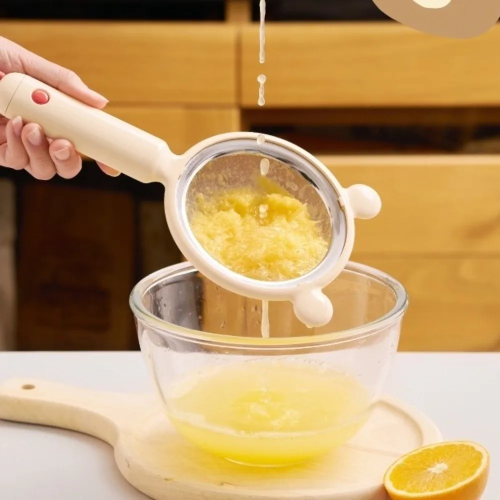 Fine Mesh Flour Strainer Detachable Anti-scalding Soybean Milk Filter Residue Separation with Handle Soy Milk Filter