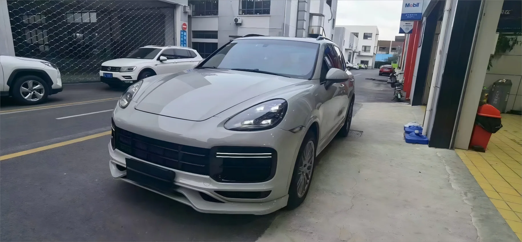 Para 2011-2014 958,1 kit de carrocería mejorado de conversión de coche nuevo parachoques delantero Turbo 9YA con cortes de luz antiniebla