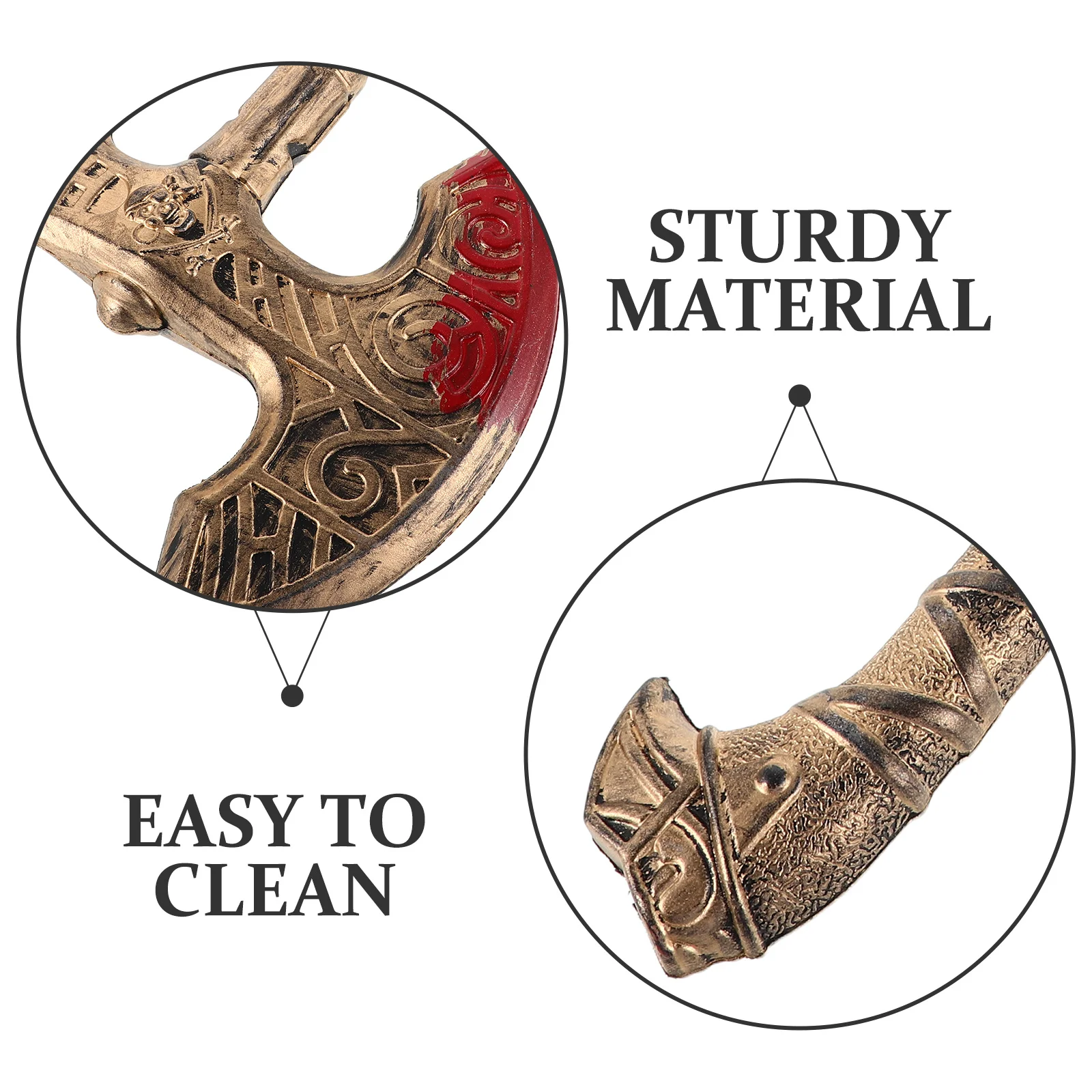 محاور وهمية واقعية فايكنغ الفأس الدعامة مقلد الفأس لجميع القديسين القرون الوسطى زي حفلة تأثيري أداء المرحلة #3