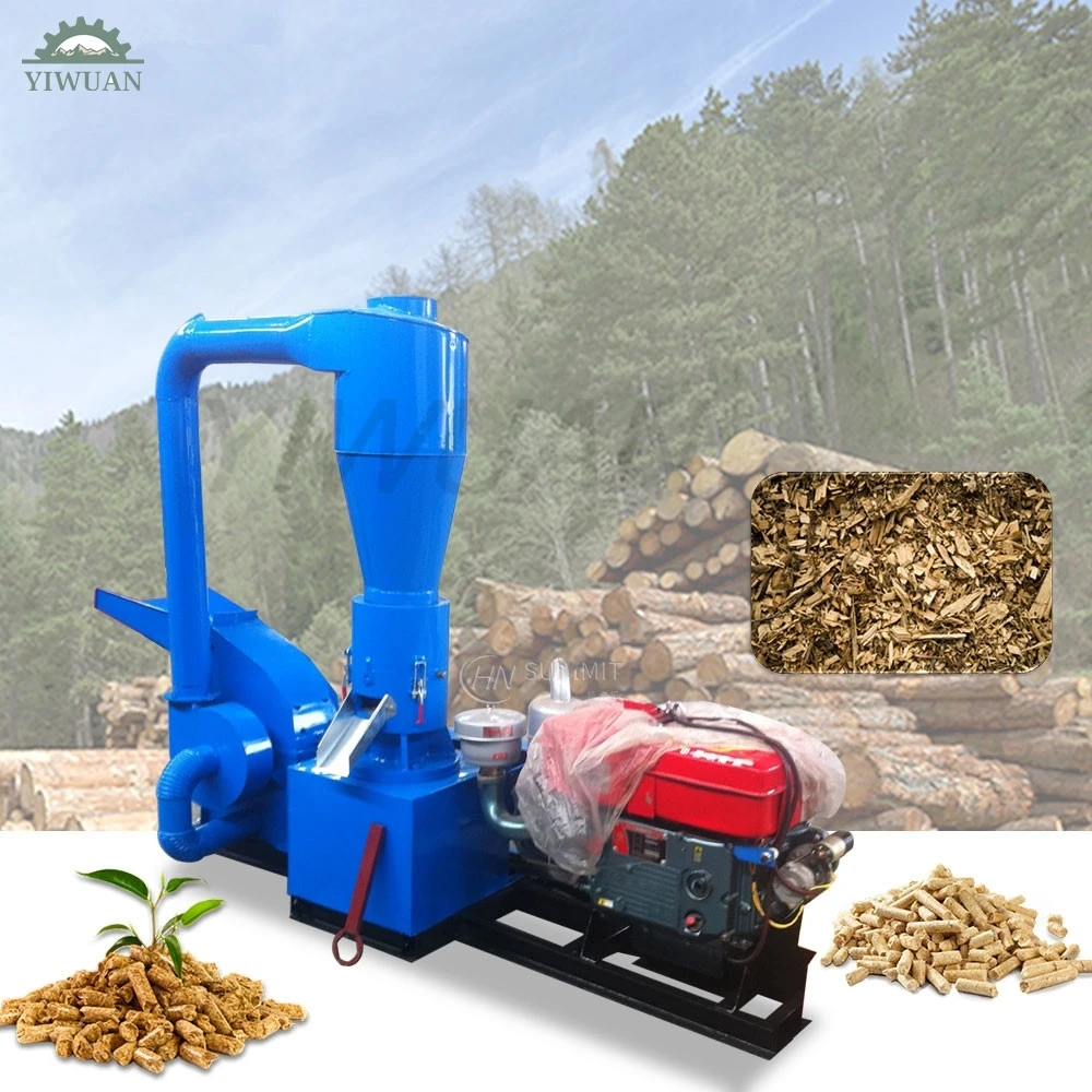 Multifunction 30HP Diesel Wood and Feed Pellet Machine Sawdust Grain Press Wood Pellet Mill Making Machine a Pellets Occasion