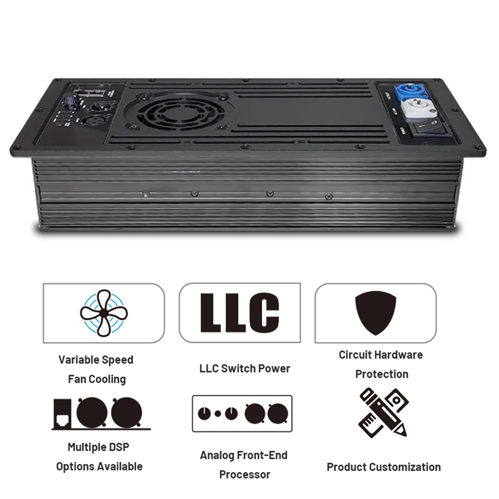 ShennDare PDA3000+CQ260D Audio Speaker Module 2x1000W 8ohm Professional DSP Active Speaker Amplifier Module Subwoofer Amp Board