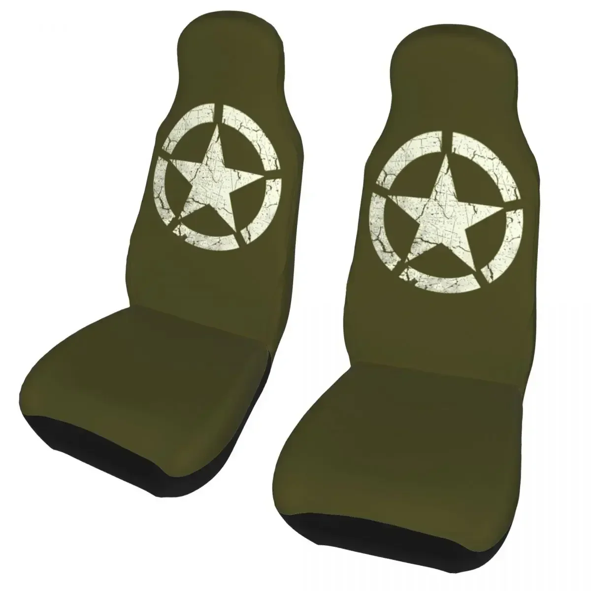 

Vintage US Star Emblem Camouflage Universal Car Seat Cover Four Seasons Travel Camo Car Seat Cushion Fiber Fishing